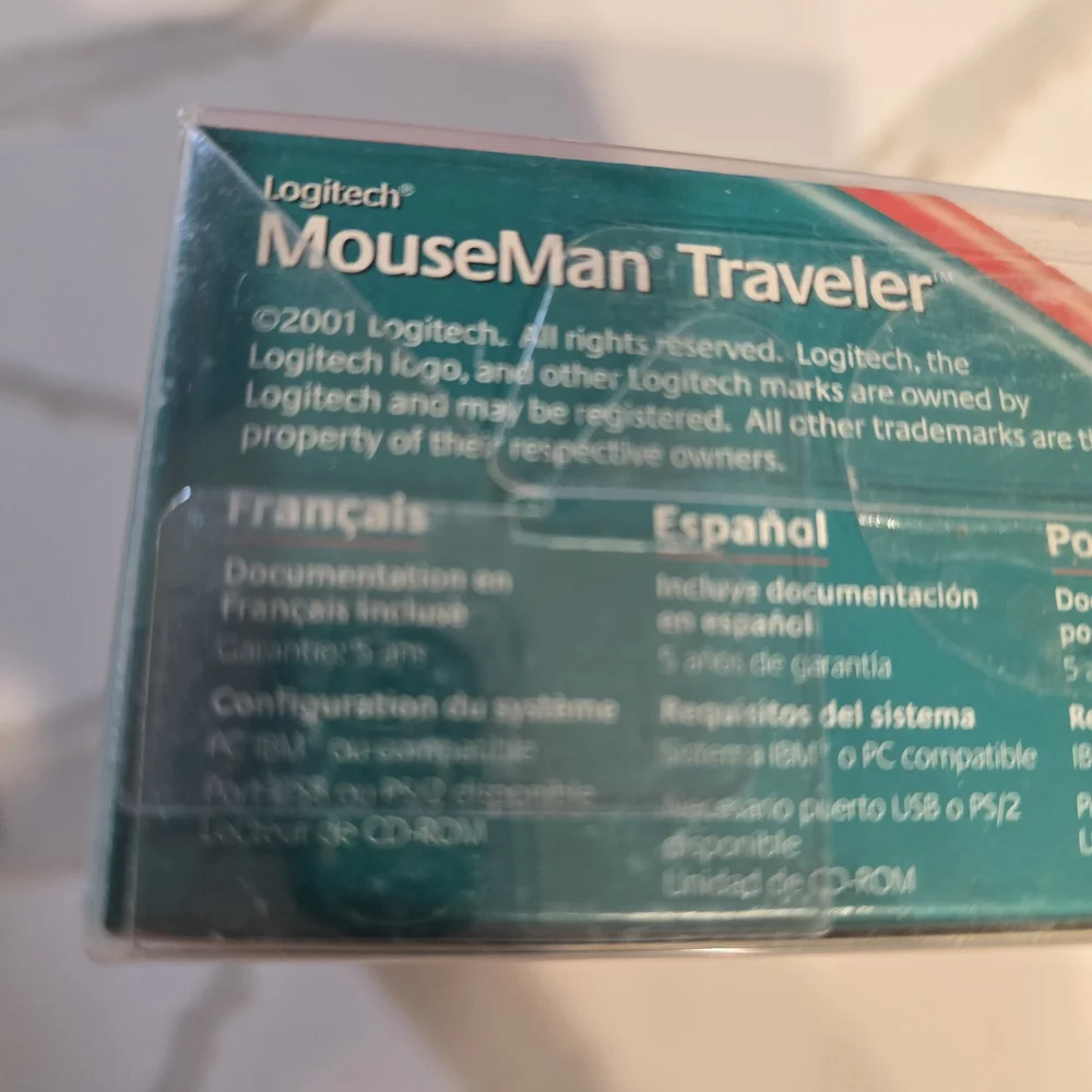 Logitech MouseMan Traveler Optical Mouse